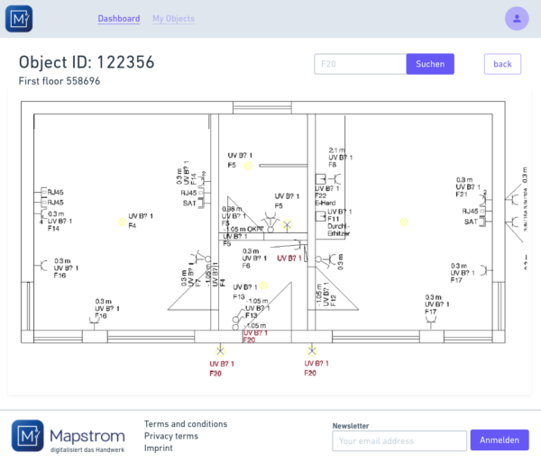 mapstrom.app - Craftsman Detail view floorplan - searching for electric consumer